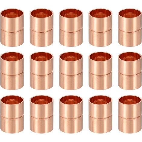 15 Pièces 15mm ID Raccord En Cuivre Droit Raccord Droit À Tube (1/5)