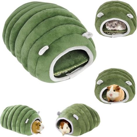 Casetta nido in cotone per roditori, gabbia per porcellini d'India, lettino per criceti, mini cuccia per animali domestici, tappetino per dormire in peluche, caldo nido invernale in cotone per topi (1/5)