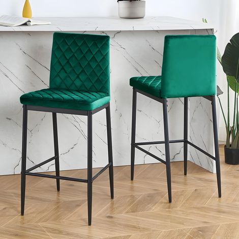2PCS Upholstered Bar Stools, FD240013 (1/3)