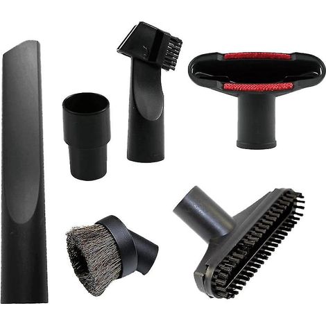 6-teiliges Bürstendüsen-Fugenwerkzeug-Set für 1 1/4-Zoll- und 1 3/8-Zoll-Schläuche