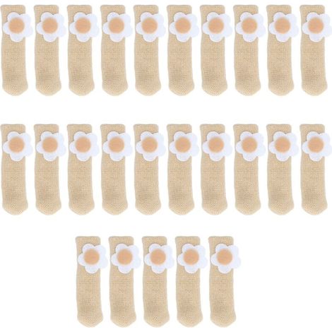 25-teiliges Set doppellagiger, gewebter Möbelfußschoner, Bodenschutzmatten, Zubehörset (1/5)