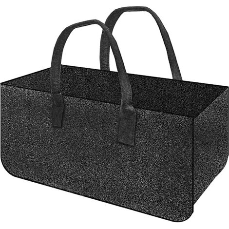 Sac de rangement en feutre, 50 x 25 x 25 cm, pliable, avec poignée, pour vêtements, voyages et placard à la maison.-AquaForge (1/4)