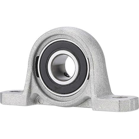 Palier à semelle KP001 de 12 mm, alésage à bride, autoréglable, support central (1/4)