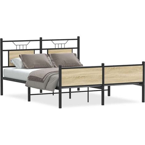 Maison Exclusive - Giroletto senza Materasso Rovere Sonoma 150x200cm in Truciolato