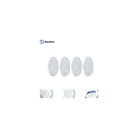 Almohadillas de repuesto para el kit de 4 piezas de Polti, mopa de vapor de microfibra, almohadillas de repuesto lavables. (1/3)