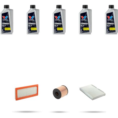Kit tagliando 3 FILTRI e 5L OLIO compatibile con Citroen C4 II 1.6 thp 115kw dal 2010 (1/5)