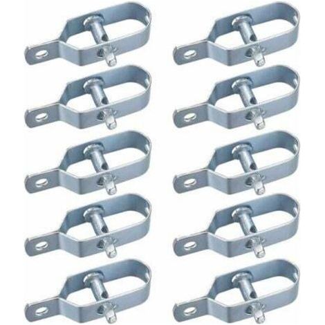 10 tenditori per reti metalliche, tenditori per recinzioni, tenditori per filo spinato, kit di connettori per tenditori per funi di tensione (1/4)