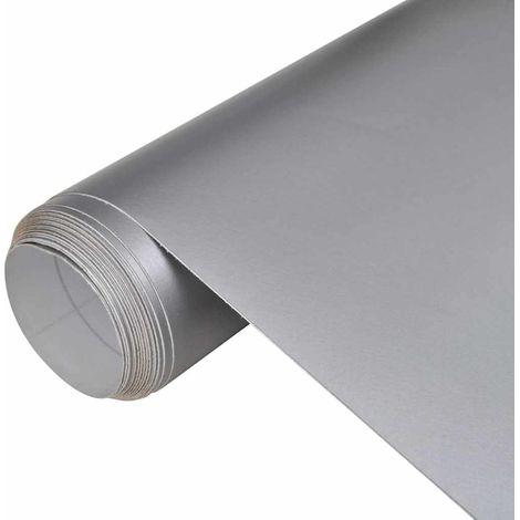 vidaXL Pellicola per Auto Opaca Argento 100x150 cm
