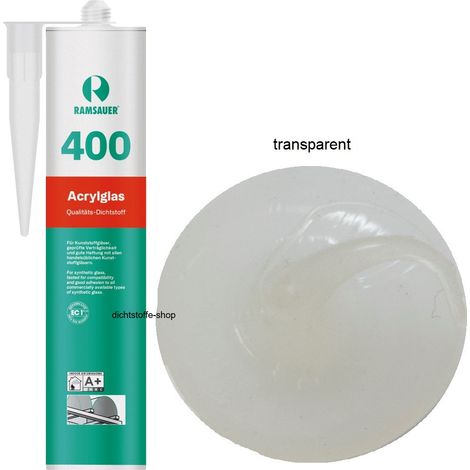 Ramsauer 400 Acrylglas Silikon Fugen Dichtstoff 310ml Kartusche transparent (1/4)