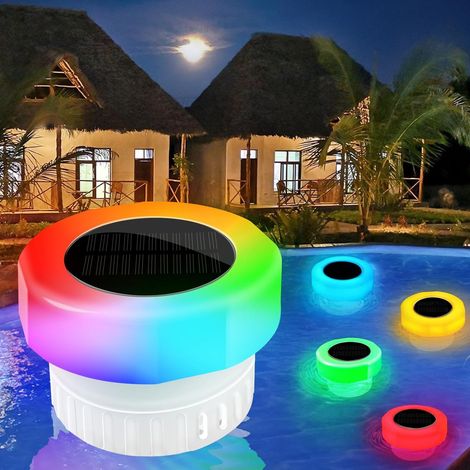 2 Piscine flottante à chlore distribué, solaire, pastilles compatibles 2,5/7,5 cm, réglatables (1/5)