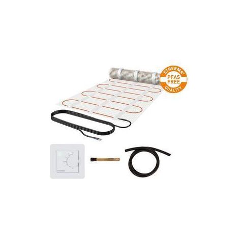 ETHERMA SET-EFLOOR-PRO-S-150-500 EFLOOR PRO STANDARD NETZHEIZMATTENSET, 2.5M², 50X500CM, PFAS FREI, INKL. EBASIC THERMOSTAT, 375
