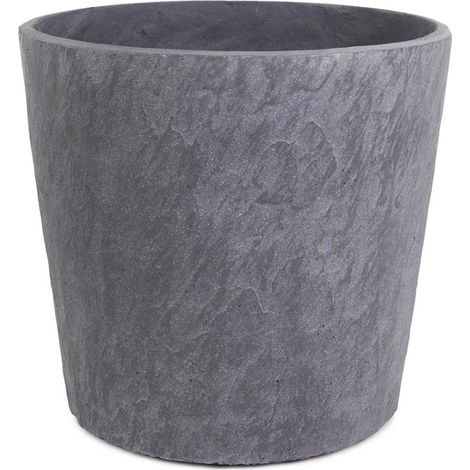 TrendLine Pflanztopf Schieferoptik 37 x 35 cm Blumentopf Pflanzkübel