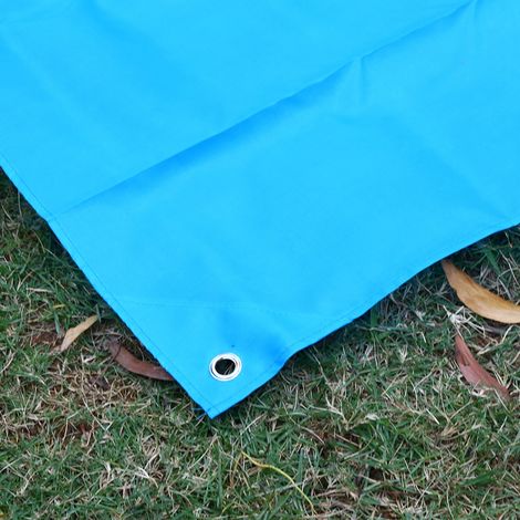 Couverture Oxford imperméable et pliable pour pique-nique, plage, voyage, camping et jeux (bleue) (1/5)