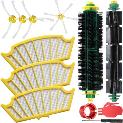 Pièces Roomba série 500 – Kit avec brosse principale, brosses latérales, filtres HEPA et accessoires pour 505 à 575 (1/5)