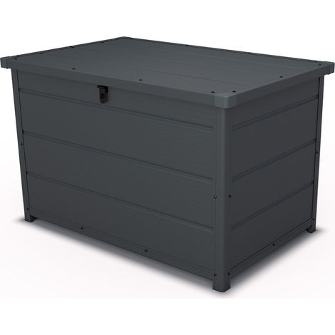 Coffre de jardin résine anthracite 350 L
