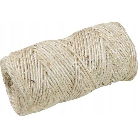 Pelote de ficelle de jardin en sisal de 60 m pour nouer de la ficelle