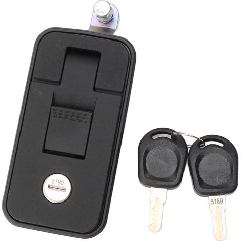 Chiusure a compressione con leva regolabile e 2 chiavi, 9,4 x 4,6 cm, per camper, roulotte e rimorchi. (1/5)