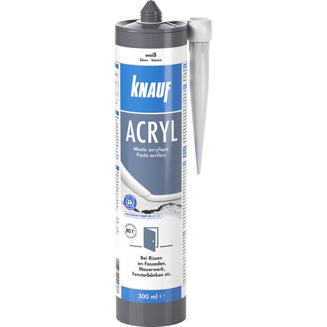 Knauf Acryl weiss 300 ml Fugen Dichstoff Innen Außen Verfugen (1/3)