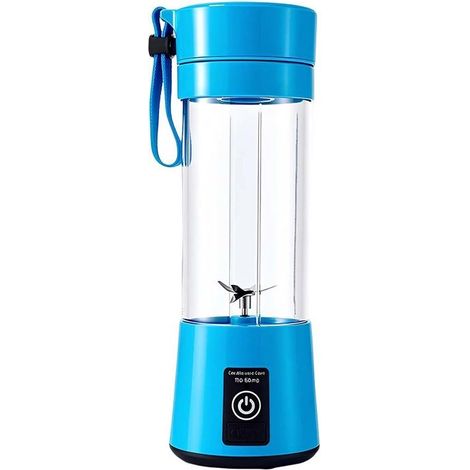 Mixeur portable - AVIZAR - 380 ml - Rechargeable 2000 mAh - 40 W 22 000 tr/min - Bleu compact (1/5)