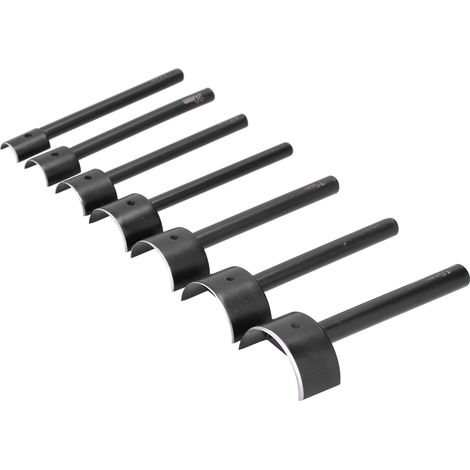7 pièces poinçons en cuir forme semi-circulaire bords tranchants pour finition de ceintures (1/5)
