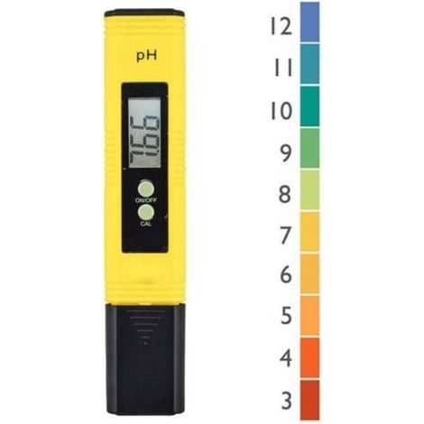 Testeur de Ph Professionnel, 0,00-14,00 Gamme de Mesure pour l’Eau Portable Aquarium Hydroponie Piscine (1/5)