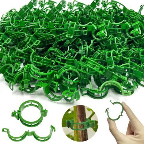 300 Pieces Tomato Clips for Plants, Plant Support Garden Clips, Tomato Plant Support Clips Clip, Plant Support Clips for Vegetables, Tomatoes, and Vine Plants (1/5)