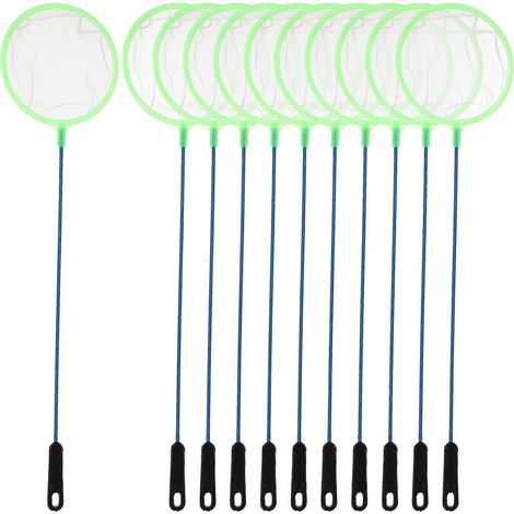 Lot de 10 petits filets de pêche pour enfants, petits aquariums et épuisettes (1/3)