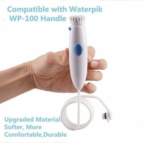 TUYAU MANCHE/POIGNÉE Pour Waterpik WP-100 WP-450 WP-660 WP900,Dent irrigateur soie dentaire poignée accessoires tuyau d'eau tuyau,blanc, une pièce,de (1/3)