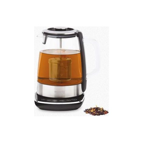Tetera Eléctrica con Infusor y Filtro, 2200 W, Capacidad de 1.5 L, Base 360º Sin Cables, 4 Temperaturas, Cristal, Acero Inoxidable. HKoenigTI600 (1/5)