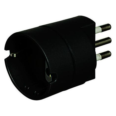 bticino S3623GE Netzstecker-Adapter Anthrazit