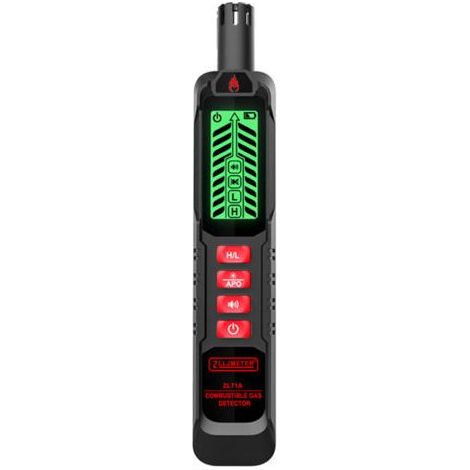 Détecteur portable fuites gaz combustibles, testeur fuites gaz naturel, analyseur concentration gaz portable, testeur gaz avec alarme sonore et lumineuse,de dyk. (1/4)