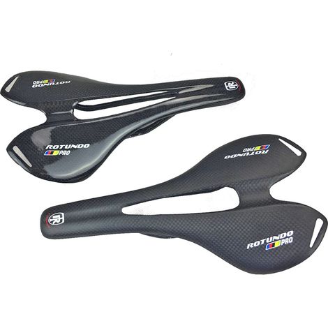 ROTUNDO New 3K Full Carbon Fiber Saddle Cushion for Mountain and Road Bikes (Matte and Glossy) (One) (1/4)