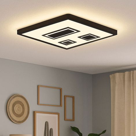 Lampada da soffitto con retroilluminazione Plafoniera a LED Lampada per soggiorno Lampada per camera da letto, retroilluminazione, 22W 3000lm bianco caldo, LxLxH 42,3 x 42,3 x 4,1 cm