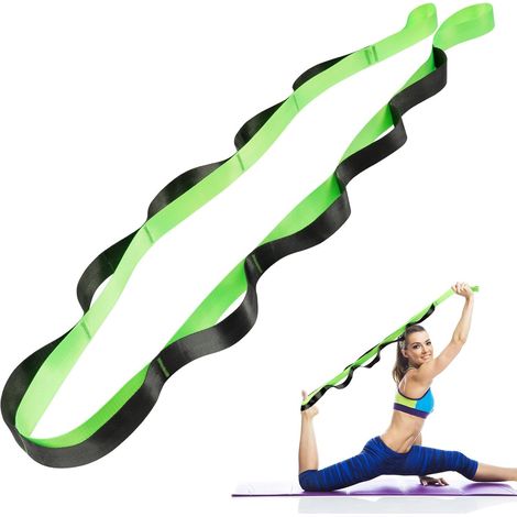 Yoga Strap, Yoga Fascia Stretcher, Exercise Strap, Legs Ligament Stretching Belt, Elastic Yoga Strap for Yoga, Fitness, Pilates (1/5)