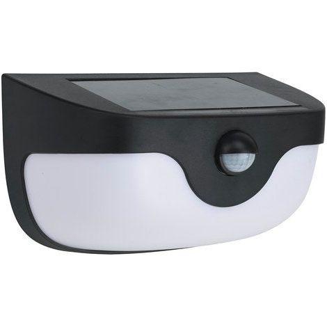CENTRALE BRICO Applique Avec Détecteur De Mouvement Solaire 300 Lumen Noir
