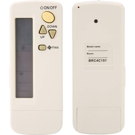 1 Télécommande Climatiseur,BRC4C151,Gros Boutons Ergonomiques,ABS,Daikin BRC4C151 BRC4C152