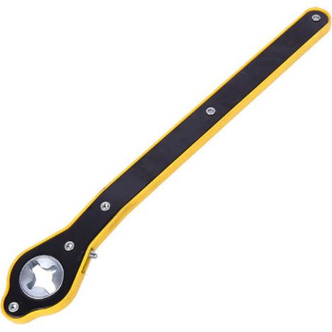 Clé à cliquet portable à long manche pour voiture, facilitant l'utilisation du cric ou de la clé à roue de garage (1/5)