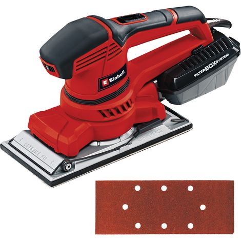 Einhell Ponceuse vibrante TE-OS 2520 E (250 W, Robuste et puissante, Poignée ergonomique) Livré en coffret avec abrasif (1/5)