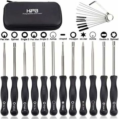Ensemble de 12 outils de réglage de carburateur et tournevis de réglage pour moteur à 2 temps, pour débroussailleuses, tronçonneuses Poulan, , STHIL, Echo.-