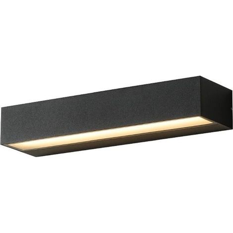 Applique extérieure,Applique murale LED3000K Warm White Wall Sconce - Black 30CM
