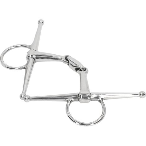 Mors de filet pour cheval en acier inoxydable 135mm, idéal pour l'équitation et l'entraînement (1/5)