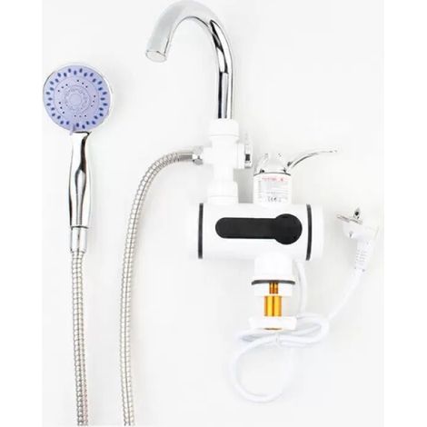 Scaldabagno elettrico istantaneo, rubinetto con doccia, acqua calda. Sei cattivo. KT (1/5)