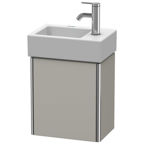 Duravit XSquare Vanity unit mural 36,4x24,0 cm, 1 porte, suspendue à gauche, pour lavabo Vero Air 072438, Couleur (avant/corps): Laque mate taupe soie - XS4099L6060