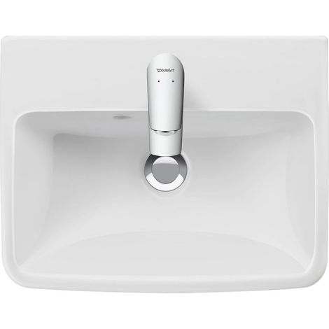 Lavabo Duravit nº 1, con agujero para grifo, con rebosadero,