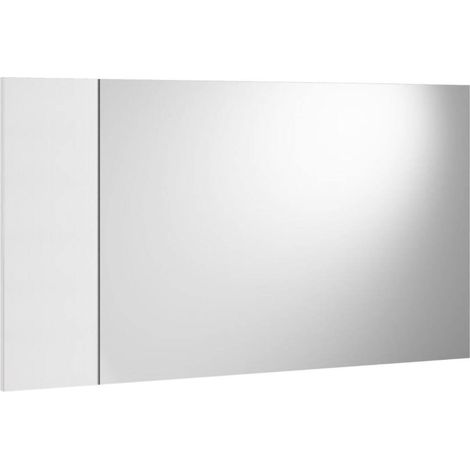 Dmora - Espejo Coriandolo, Espejo de entrada decorativo, Artículo de decoración de pared con perfil lateral, 100% Made in Italy, 110x3h60 cm, Blanco, con embalaje reforzado