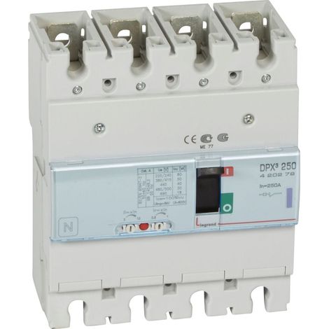 Disjoncteur magnétothermique DPX³ 250 4P 250 A 50 kA - LEG420279