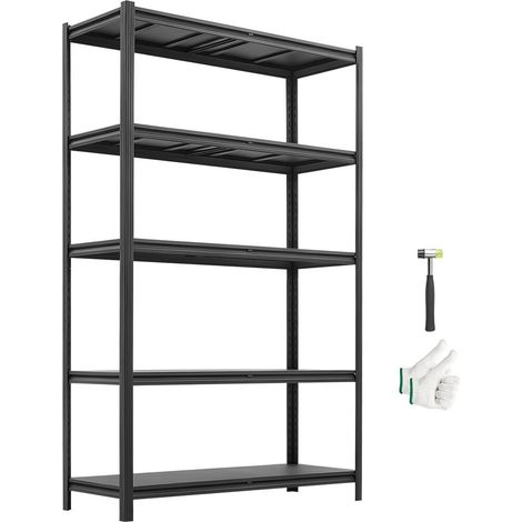 Besoin de rangement au garage  Cette étagère métallique à 5 niveaux réglables supporte 272,2 kg par tablette (1/5)