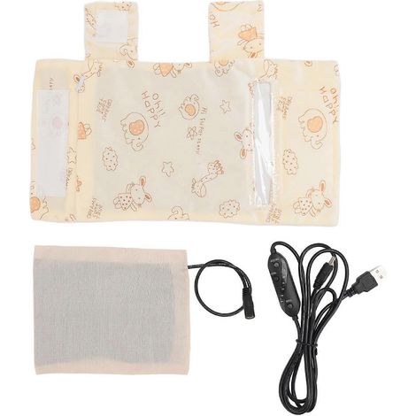 Sac chauffe-biberon USB à 3 niveaux de température avec minuterie, idéal pour la maison et les voyages. (1/4)