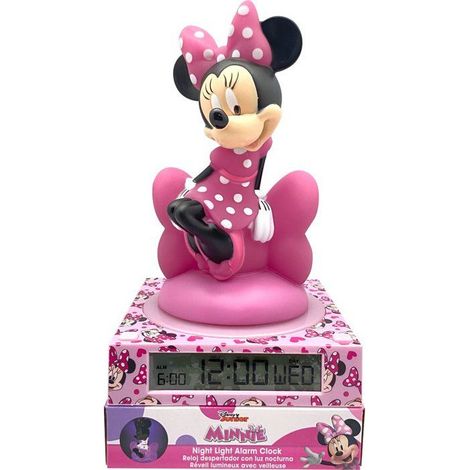 3D Light-Up Figurine Alarm Clock - KIDS LICENSING - Minnie Mouse - Ages 3+ (1/2)
