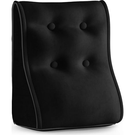 Cuscino modulare ergonomico in simil velluto nero Cuscino modulare ergonomico in simil velluto nero 40 cm (1/4)